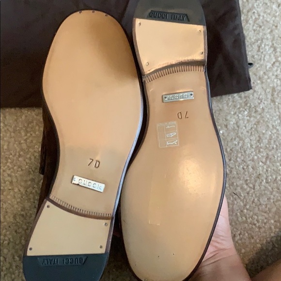 gucci horsebit loafers brown suede - Picture 4 of 6